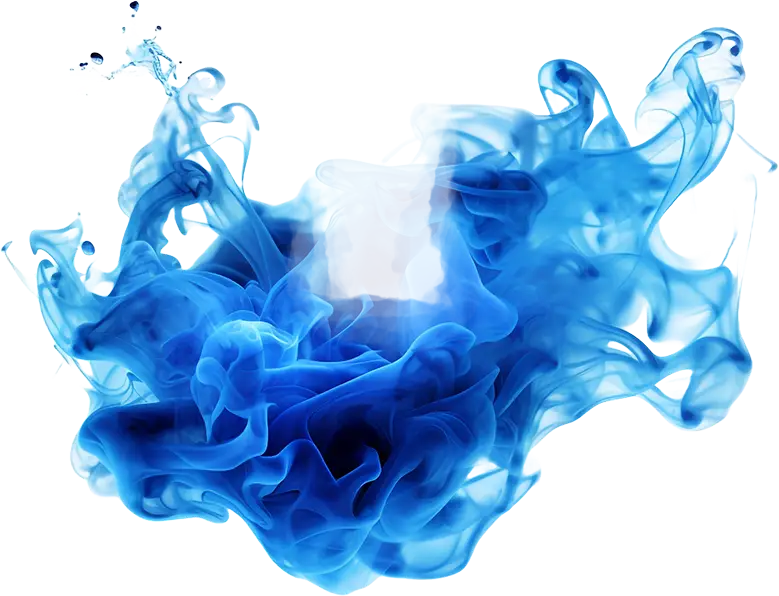 Fon fumée bleu